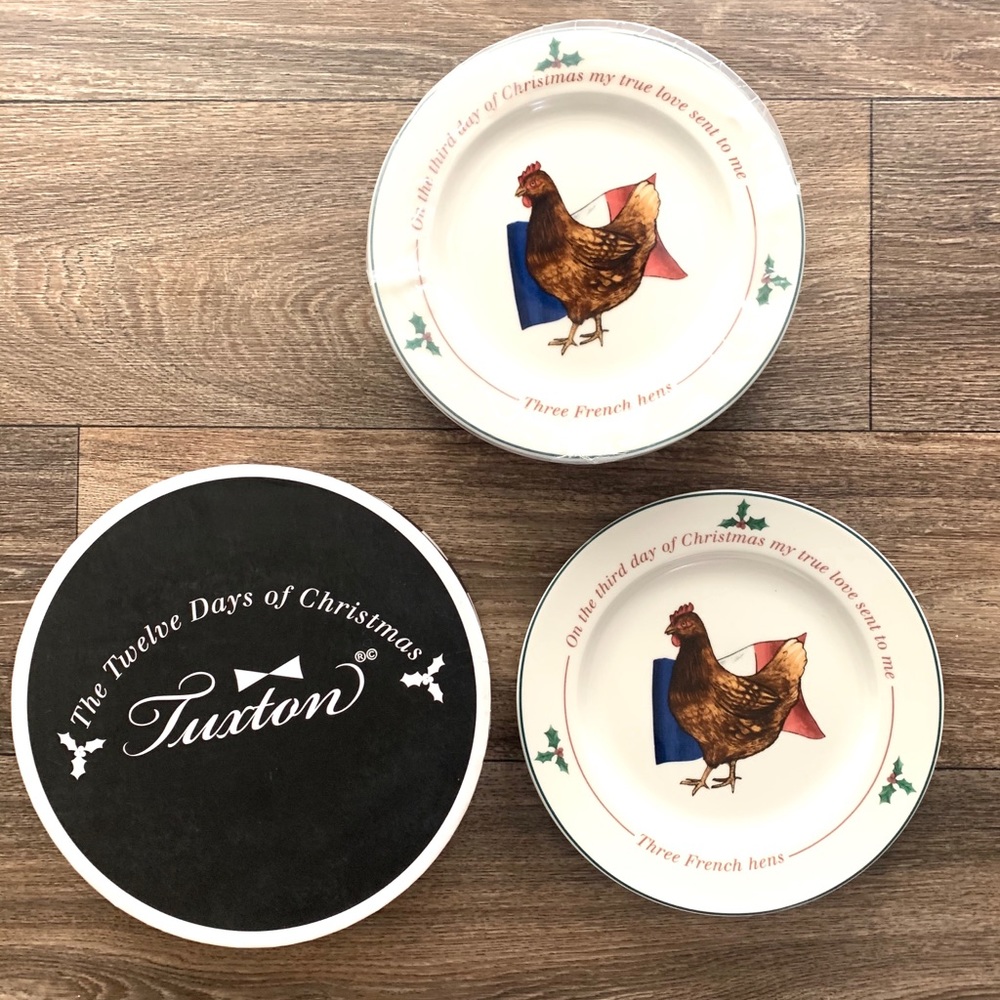 Collectible Tuxton 12 days of Christmas plates Hen